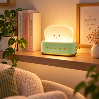 Cute Toast Night Light
