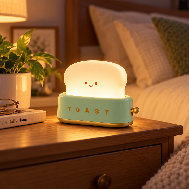 Cute Toast Night Light