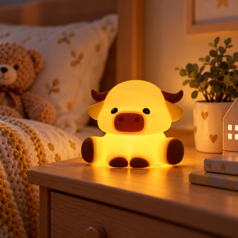Cute Silicone Animal Night Light
